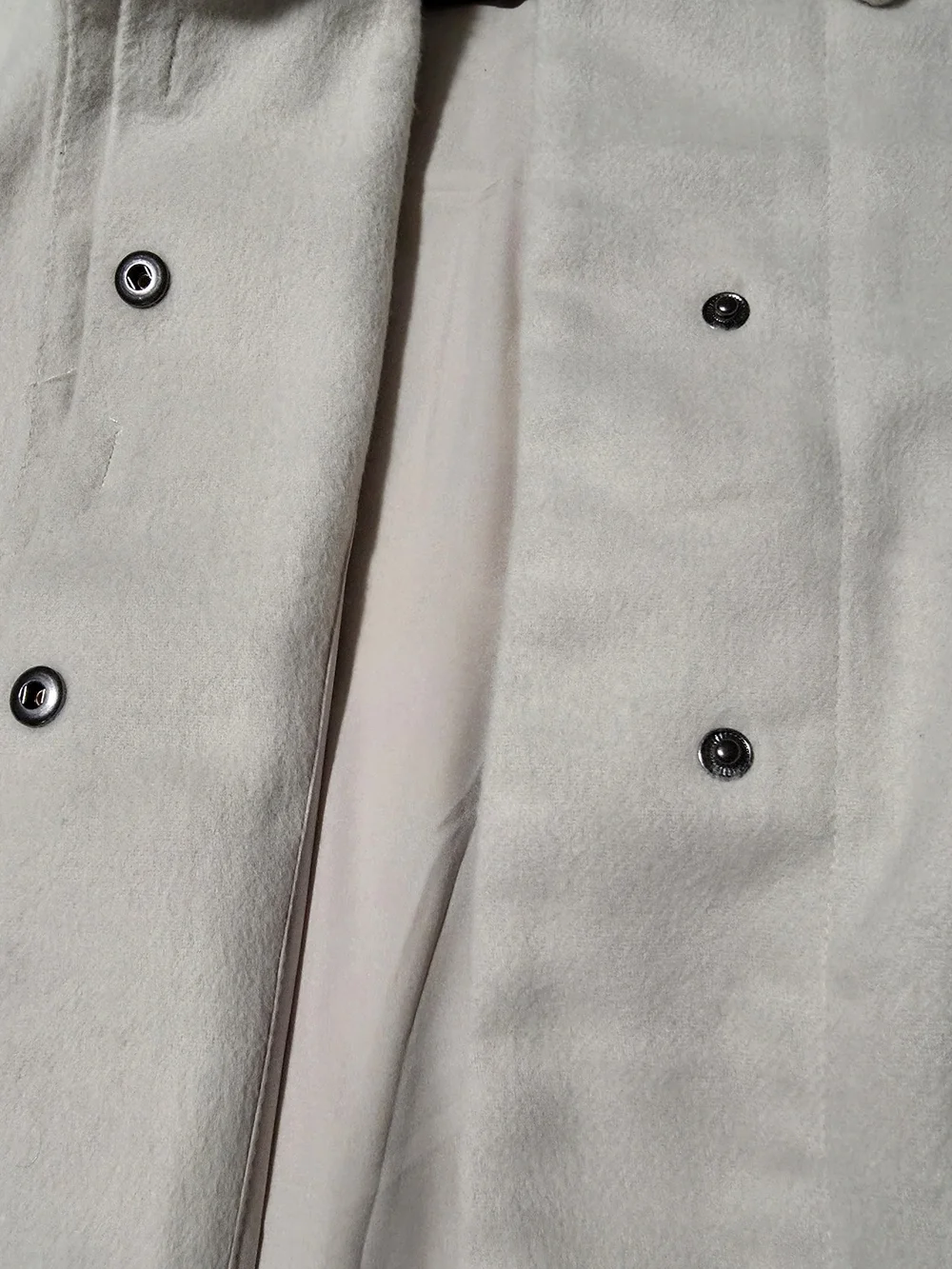 Banana Republic M Soft Cream Pea Coat Jacket - Classic Collared Coat